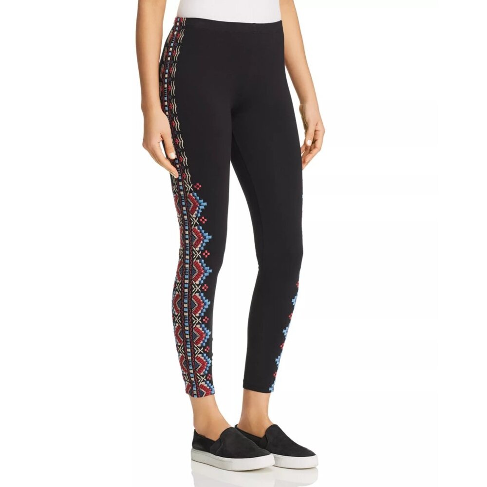 Johnny Was Los Angeles Sonoma Embroidered Leggings Size XS